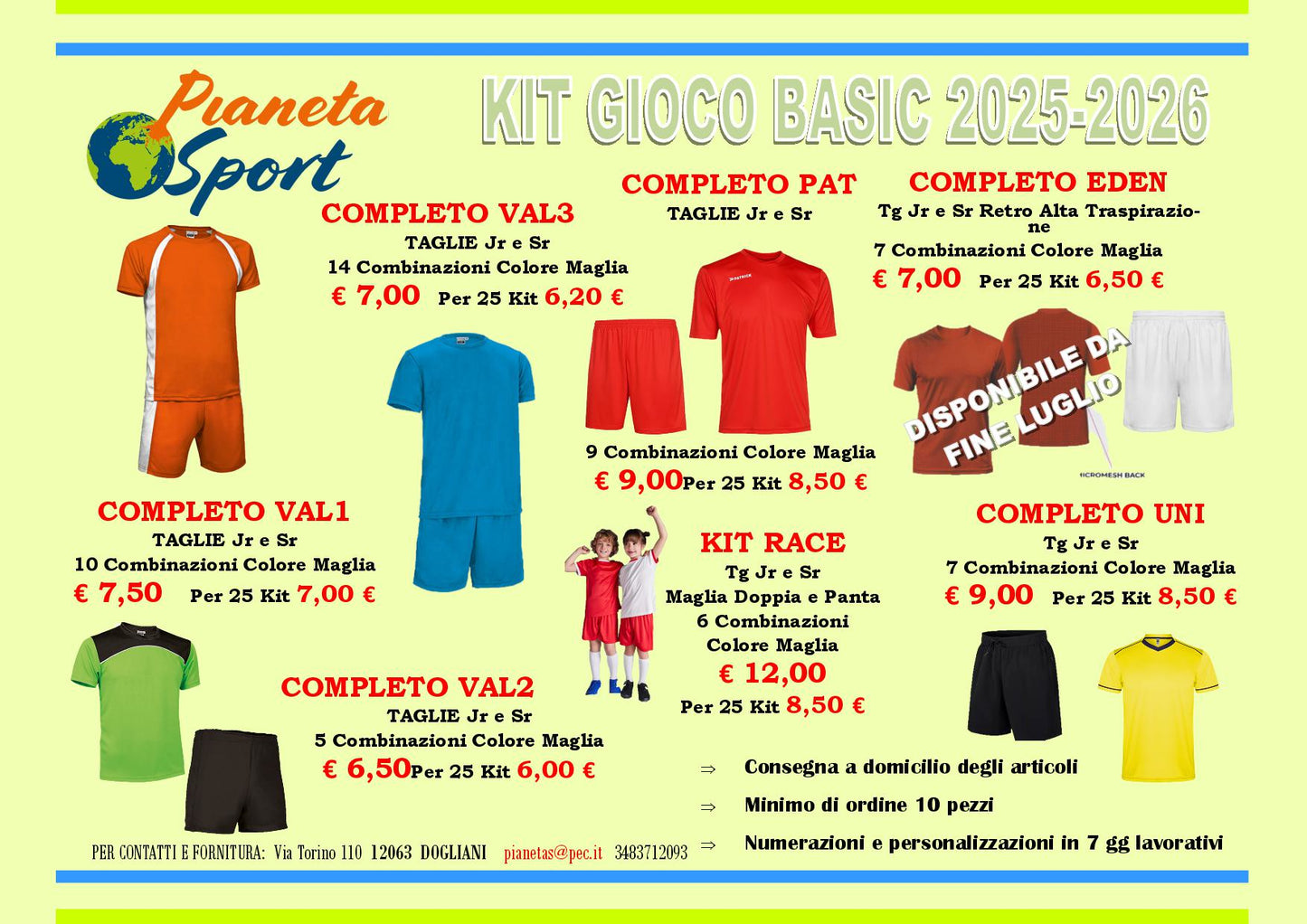 Offerta Kit Gara 2025