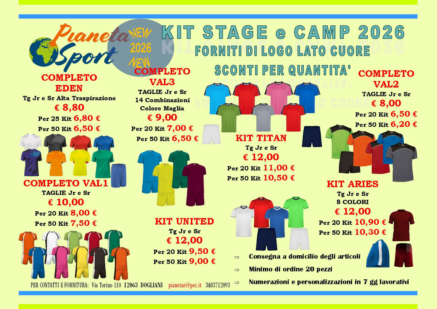 Offerta Kit Camp 2026