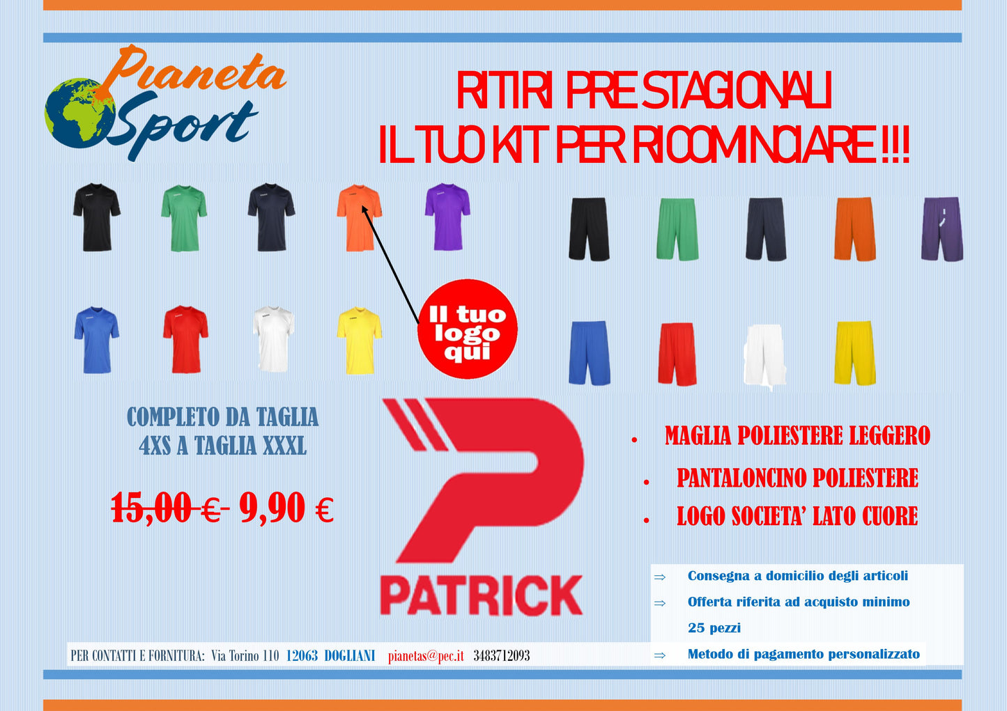 Offerta Generale Kit preparazione Patrick