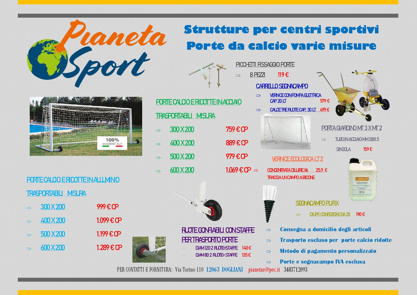 Offerta Strutture per Impianti Sportivi