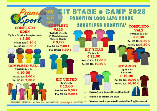 Offerta Kit Camp 2026