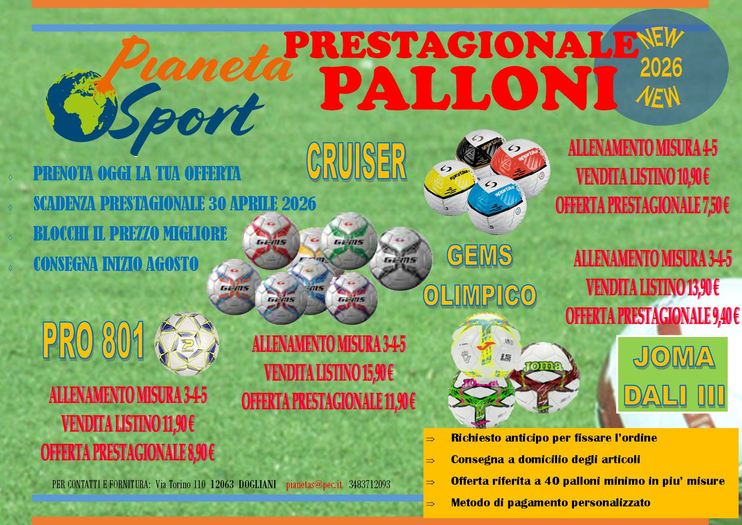 Offerta Palloni Patrick Nike Gems Sportika per quantita' SCONTI su prestagionale