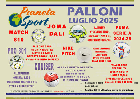 Offerta Palloni Patrick Nike Puma Sportika per quantita'